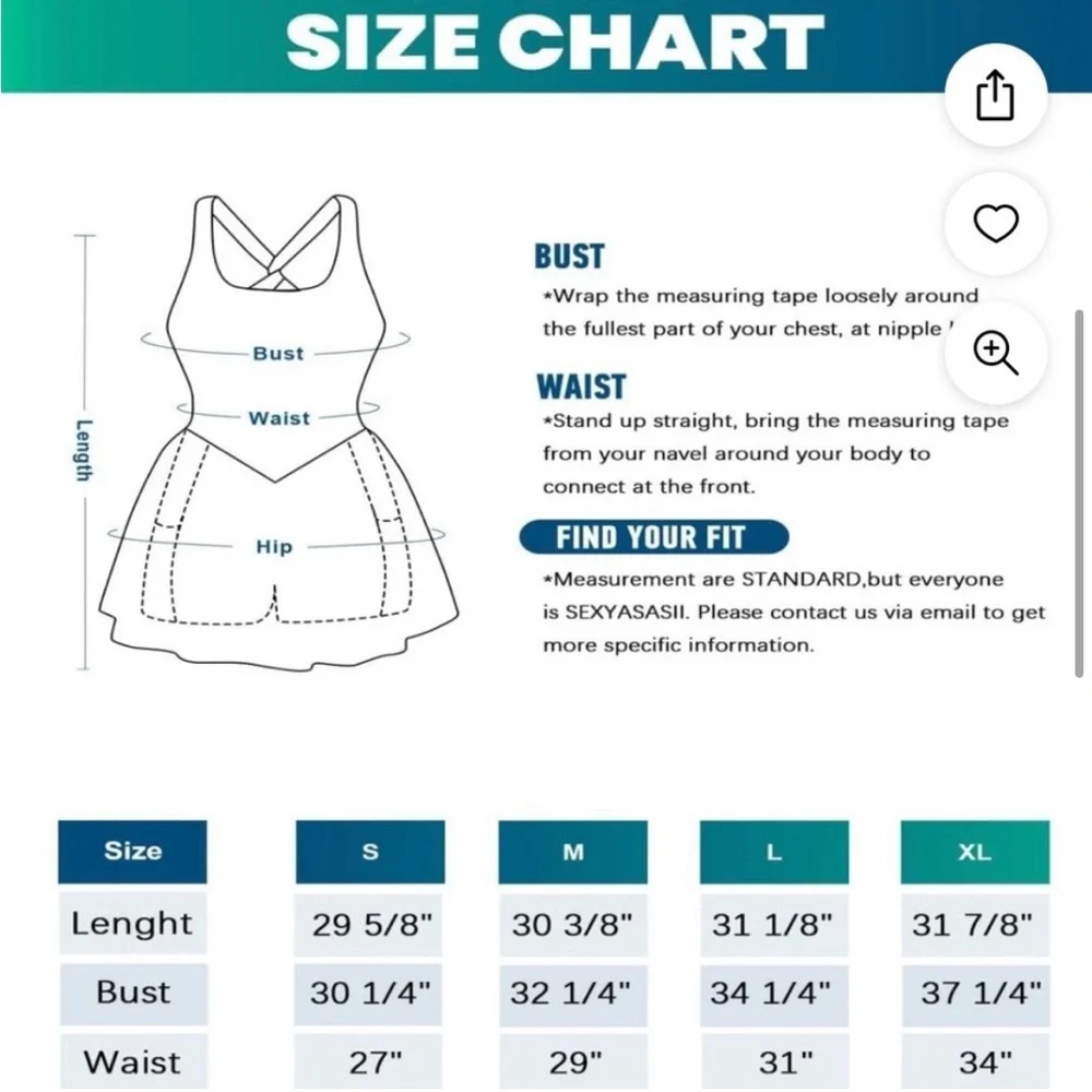 NWT Breezeful Backless Corset 2-in-1 Pocket Mini Quick Dry Active Dress NWT - Picture 8 of 8